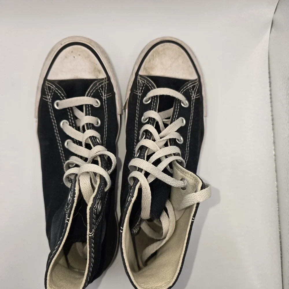 Converse Chuck Taylor All Star High Top Sneakers Black Canvas Men's US 4 Youth - Picture 5 of 8